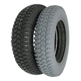 Invacare - Wheelchair Tireb Flat-Free with Flat Tread, Grey, 14" x 3", Durable Replacement Tire - Black