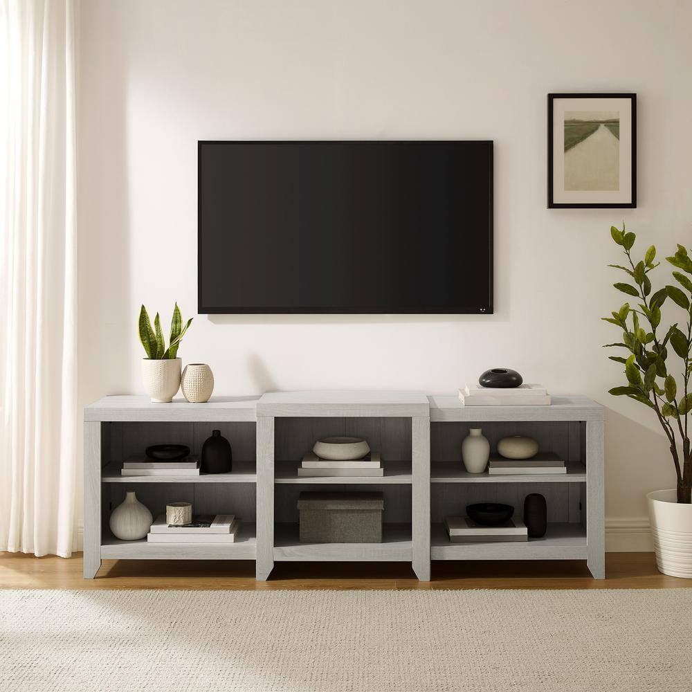 Alt View 2. Crosley Furniture - Ronin Low Profile Tv Stand For 75+ Inch Tv - Brown.