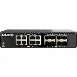 QNAP - QSW-3216R-8S8T Ethernet Switch - 8 Ports - 10 Gigabit Ethernet - 10GBase-T, 10GBase-X - 2 Layer Supported - Modular - Unknown
