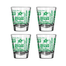 Logo Brands - Dallas Stars 4-Pack 2oz. Shot Glass Set - Multicolor