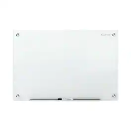 Quartet - Infinity Magnetic Glass Marker Board, 36" x 24", White Surface