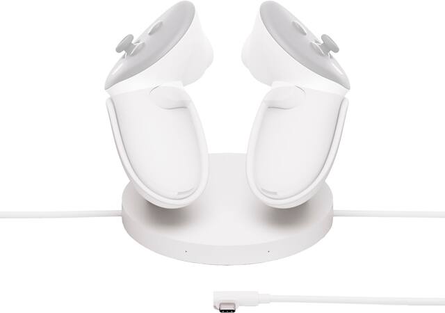 Quest Compact Charging Dock — Works with Meta Quest 3/3S — Extended Headset Charging Cable — Wireless Charging