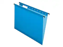 Pendaflex - SureHook Reinforced Hanging File Folders, 5-Tab, Letter Size, 20/Box - Blue