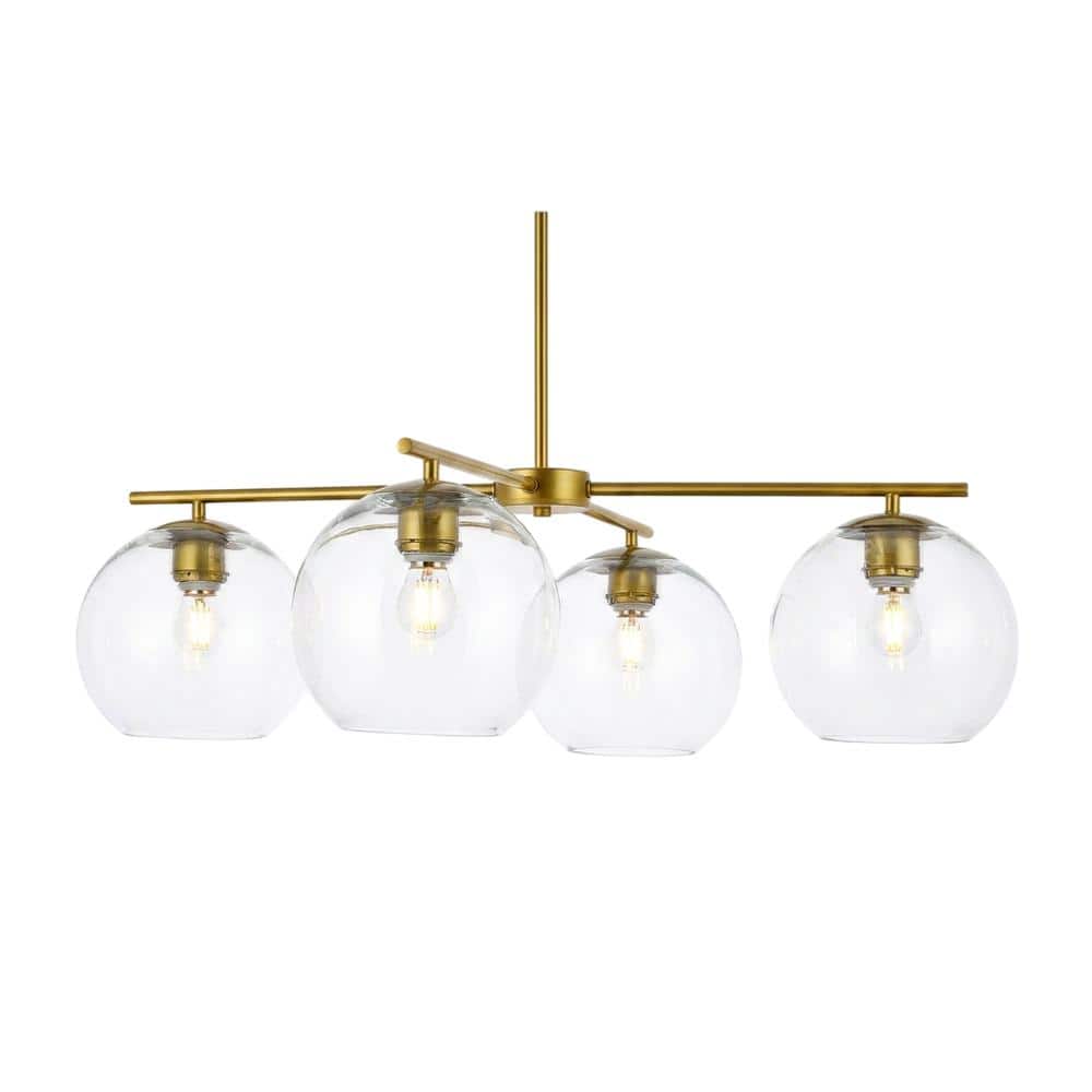 Living District - Opus 4 lights brass pendant - Brass And Clear price history on PriceWatchPro