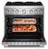 Alt View 1. KitchenAid - 36 in. Wide 6 burner Commercial-Style 5.1 cu. ft. Freestanding Dual Fuel Range with No Preheat Air Fry Mode - Stainless Steel.