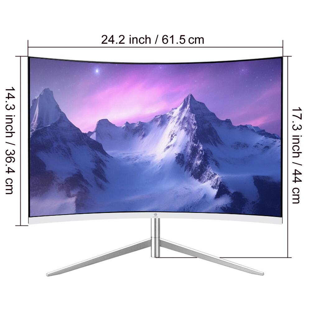 24.2 inch / 61.5 cm  
14.3 inch / 36.4 cm  
17.3 inch / 44 cm