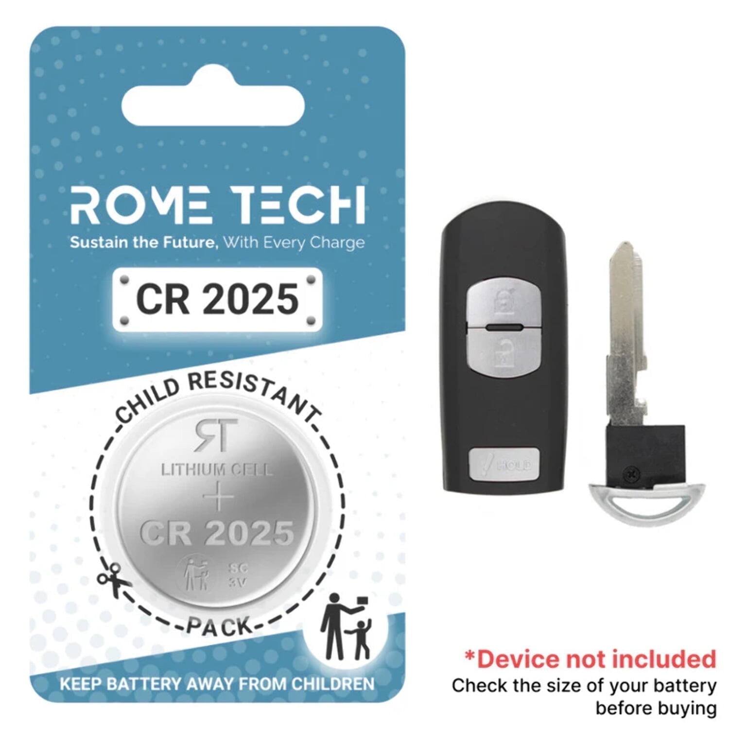RomeTech Replacement Battery for Key Fob Mazda CX 9 2018 2019 - Best Buy