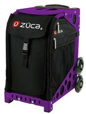 Front. Zuca - Zuca Sport Obsidian Insert Bag & Purple Frame - Purple.