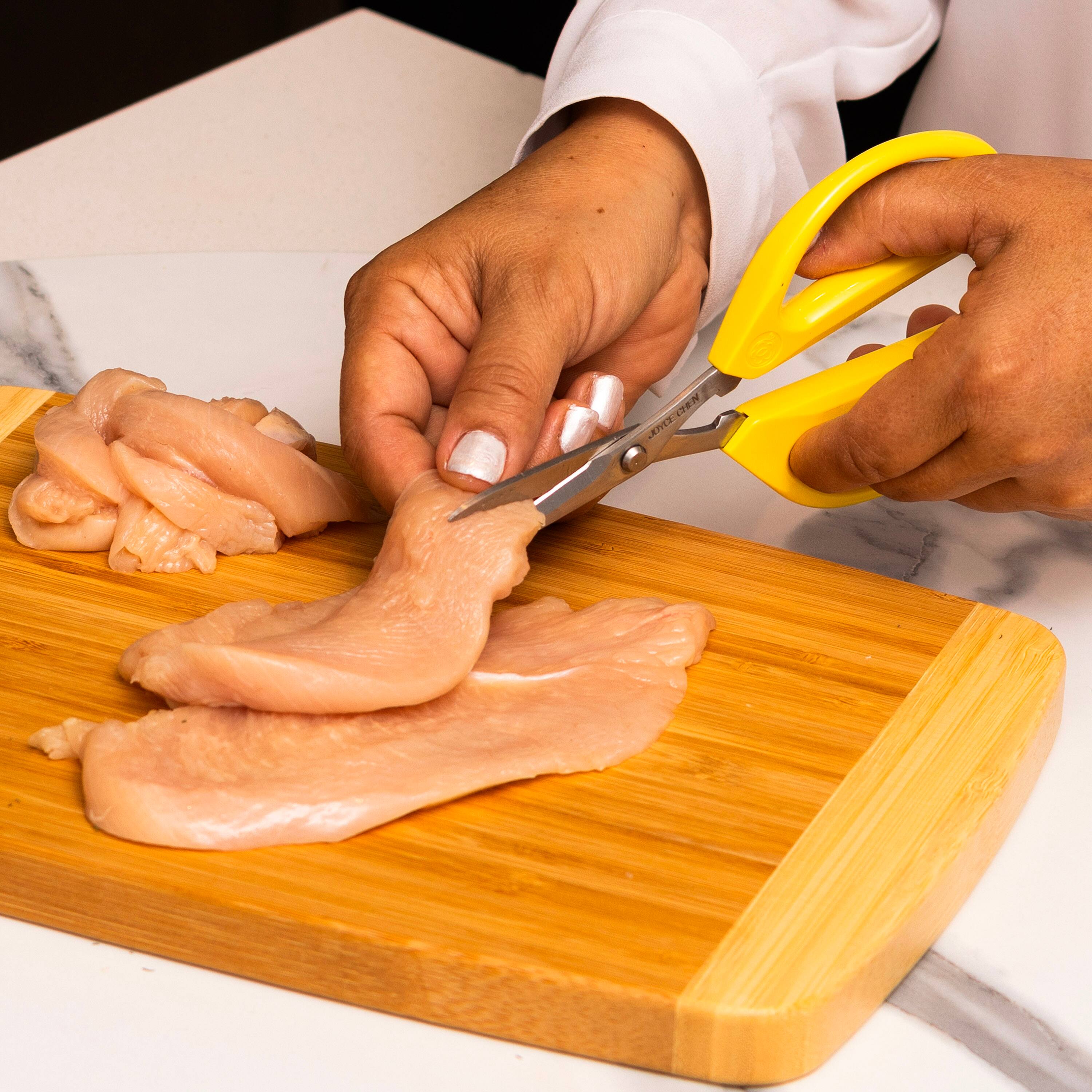 Alt View 4. Escali - Joyce Chen Original Unlimited Kitchen Scissors 2-Pack w/ Yellow Handles - Yellow.