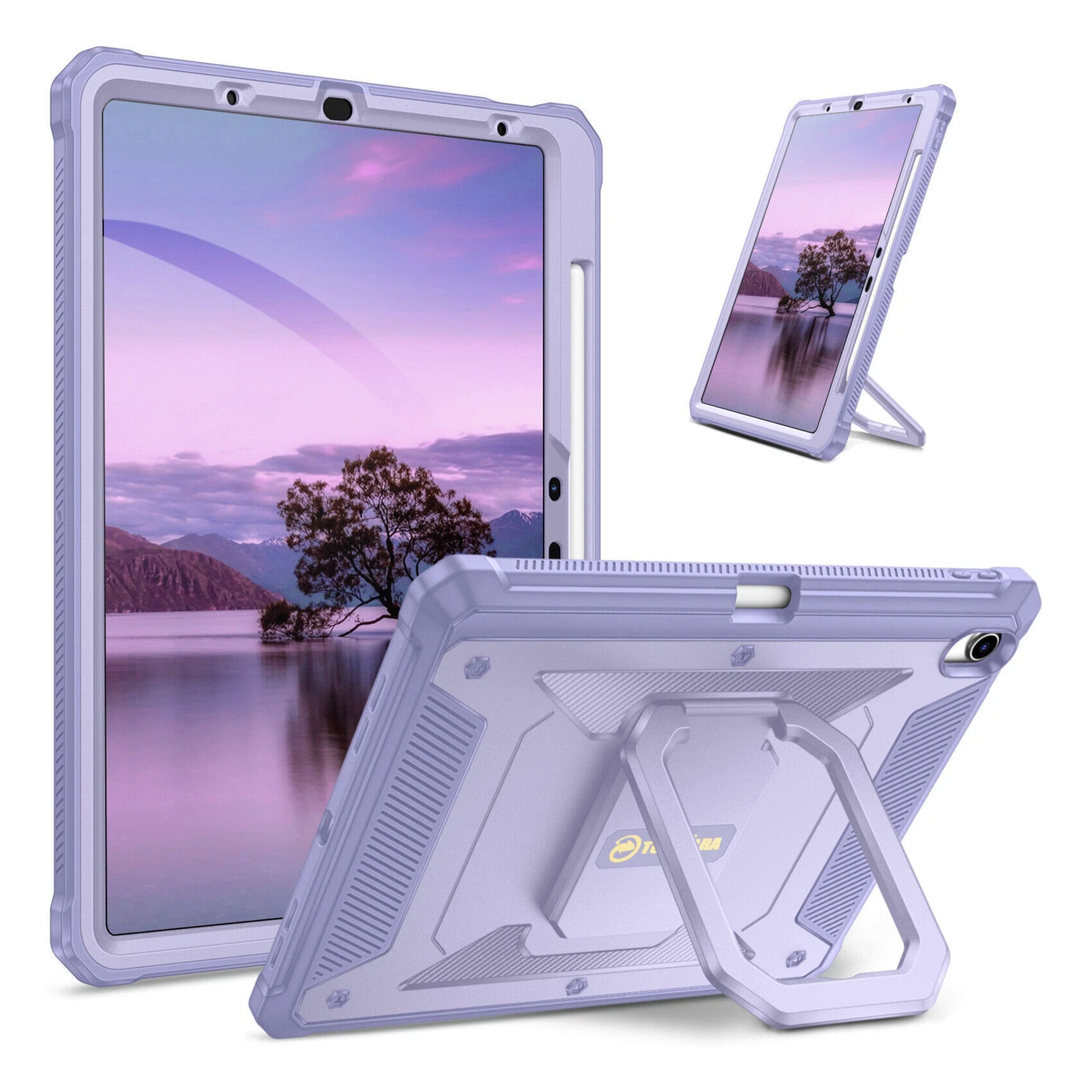 Kitcheniva - Rugged Case With Rotating Stand Built-in Screen Protector For iPad Air 11-inch M4/M3/M2 (2026/2025/2024) - Lilac Purple price history on PriceWatchPro