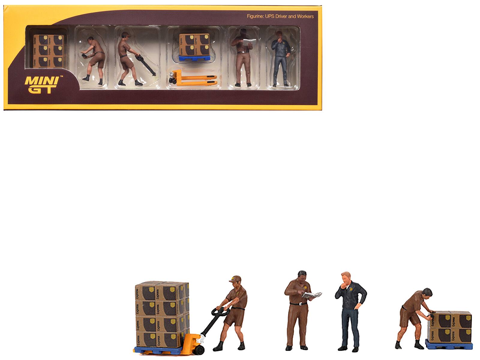 Figurine: UPS Driver and Workers

MINI GT