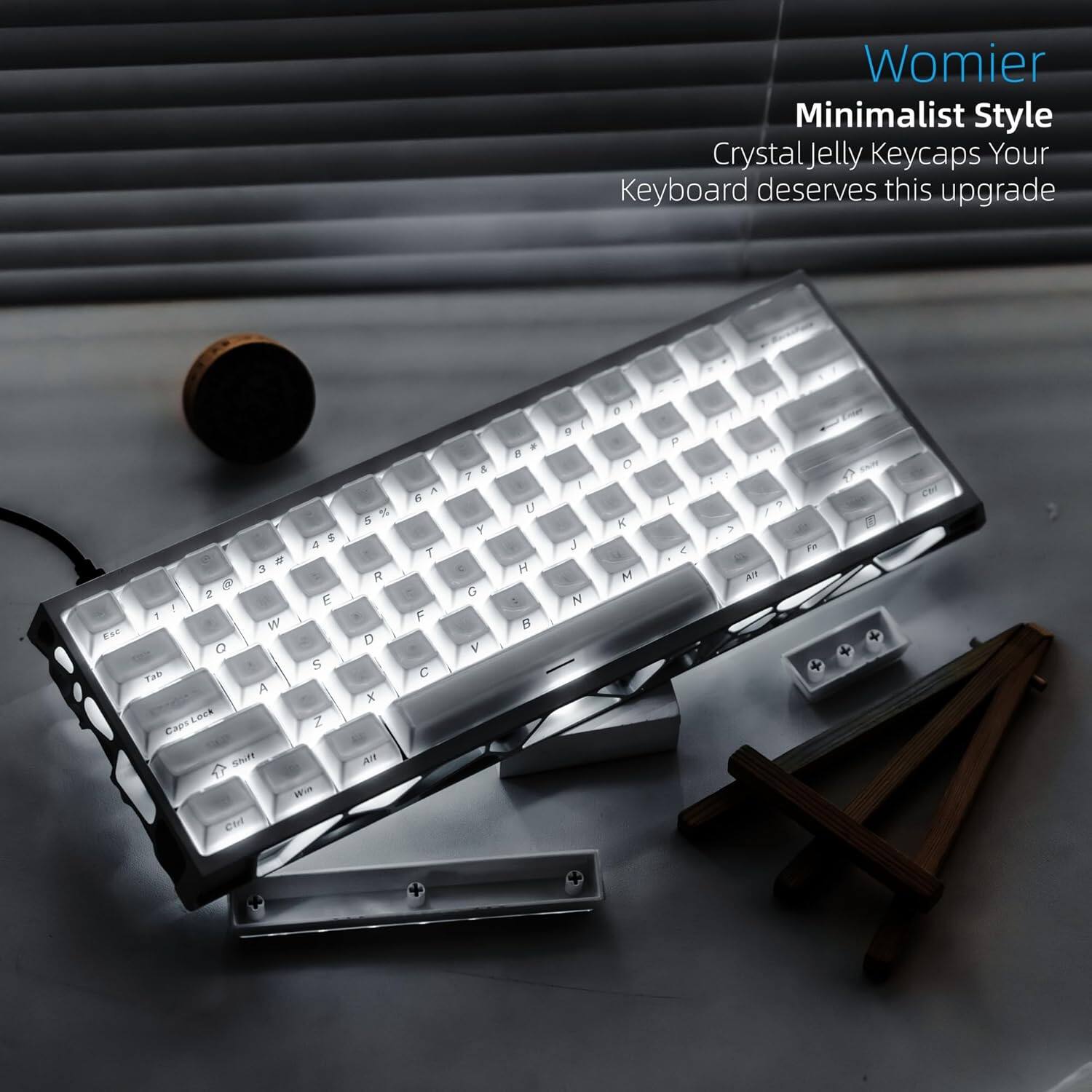Womier Minimalist Style Crystal Jelly Keycaps Your Keyboard deserves this upgrade