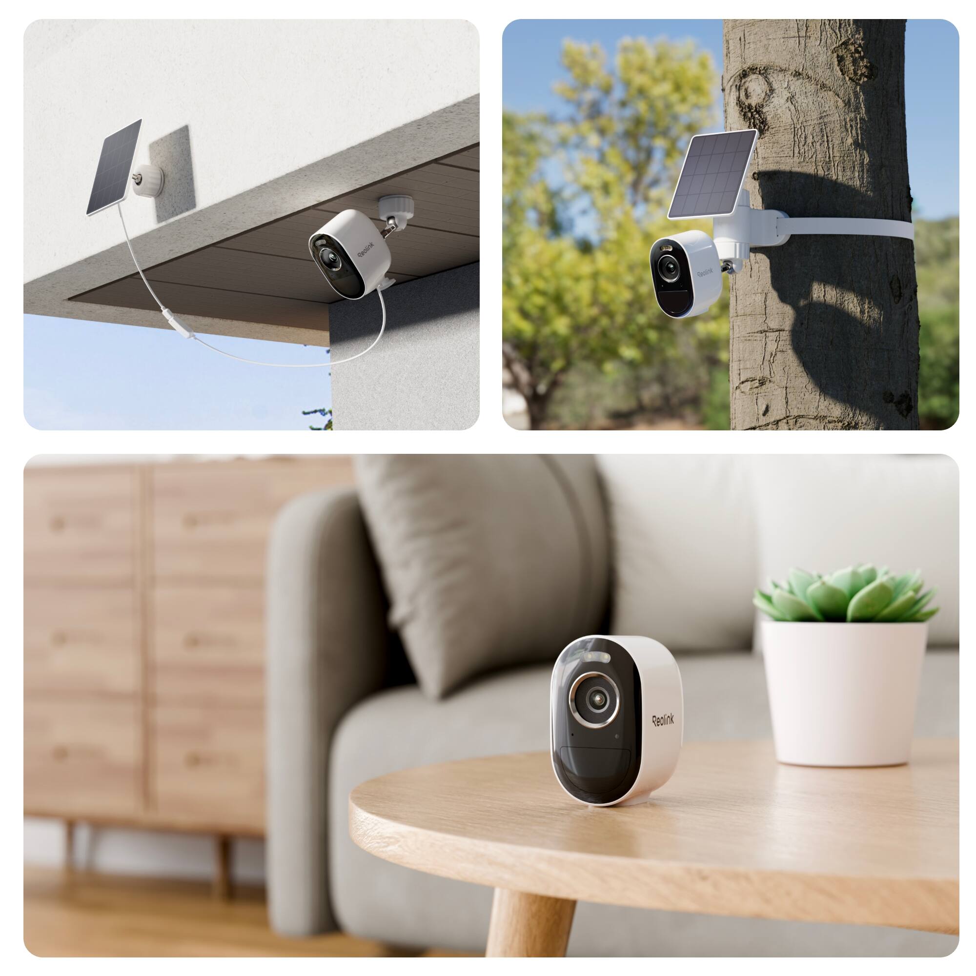 Reolink Argus 3 Pro with Solar Panel Lite 2K+ 5MP Super HD Wireless ...