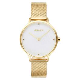 Obaku - Women's Figen Dial Watch - V295LXGWHG - Mother of pearl