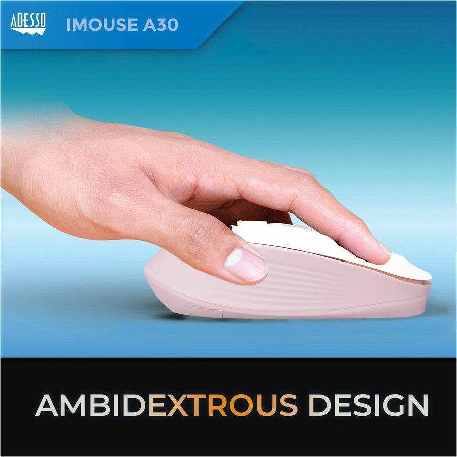 ADESSO  
IMOUSE A30  

AMBIDEXTROUS DESIGN