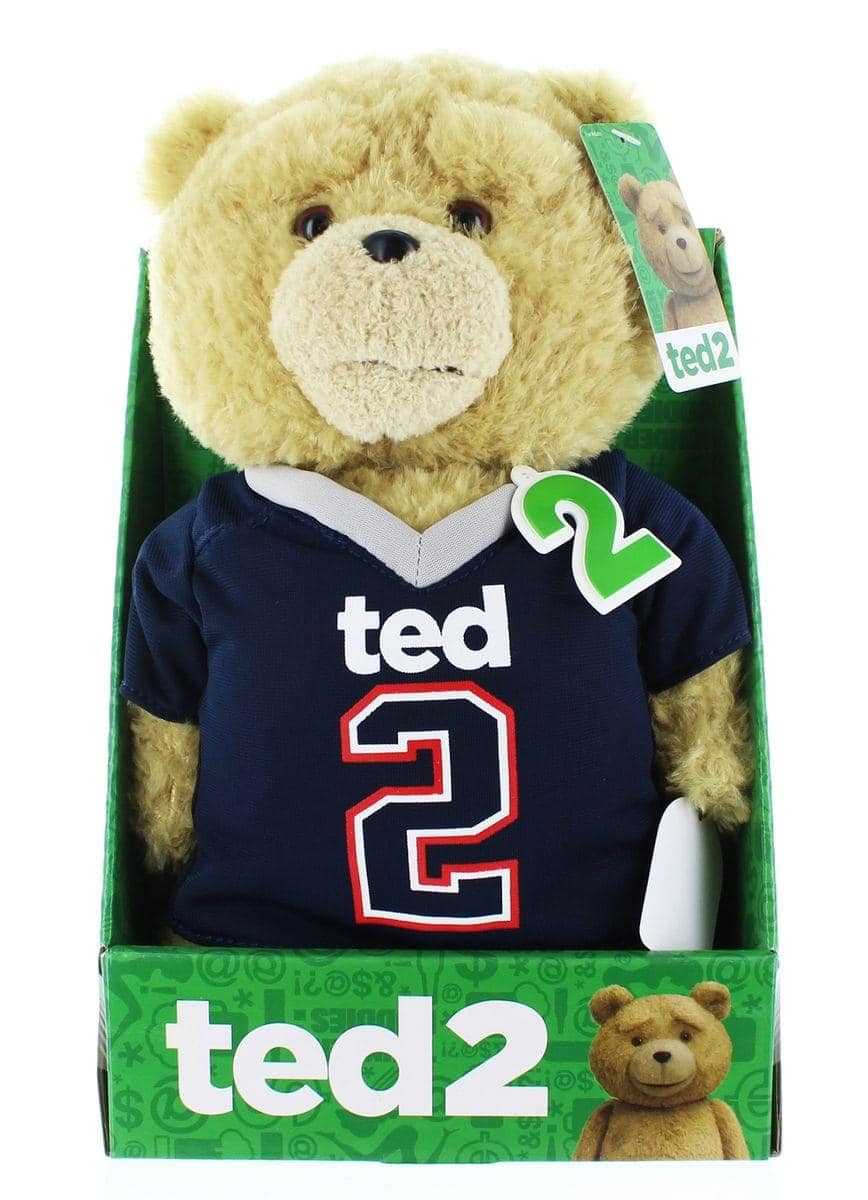 Commonwealth Toys - Ted 2 Ted In Football Jersey Rated R 11" Talking Plush - Beige