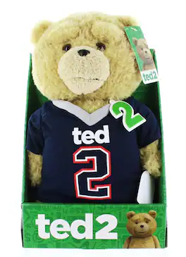 Commonwealth Toys - Ted 2 Ted In Football Jersey Rated R 11" Talking Plush - Beige