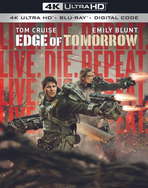 Front Zoom. Live Die Repeat: Edge of Tomorrow [Includes Digital Copy] [4K Ultra HD Blu-ray/Blu-ray] [2014].