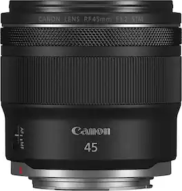 Canon - RF45mm F1.2 STM Standard Prime Lens for EOS R-Series Cameras - Black
