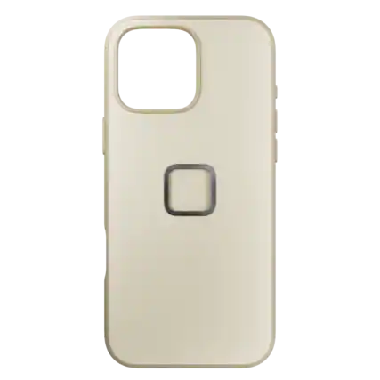 Front. Peak Design - Everyday Fabric Case for iPhone 16 Pro Max - Bone.