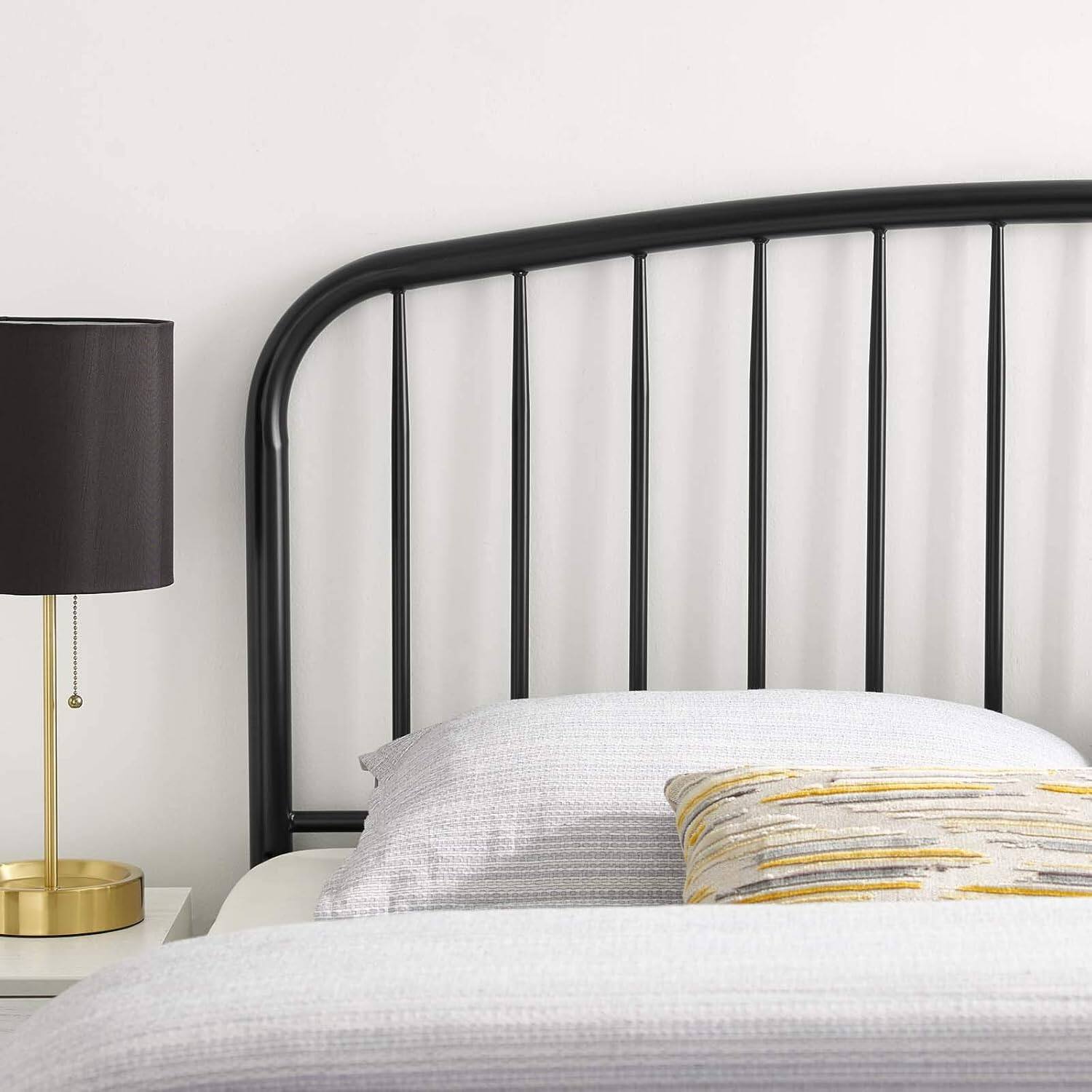 Alt View 4. Modway - Nova Metal Queen Headboard by Modway - Black.