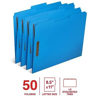 50 Folders  
8.5" x 11" Letter Size  
1/3 Staggered Tabs