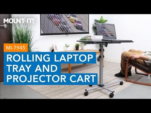 MOUNT-ITI MI-7945 ROLLING LAPTOP TRAY AND PROJECTOR CART