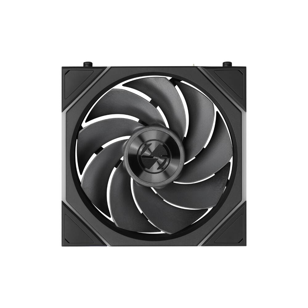 Left. Lian Li - UNI FAN TL Flex 120mm Reverse Blade ARGB Fan, Single Pack, Infinity Mirror, Controller Not Included (12RTL1F1B) - Black.