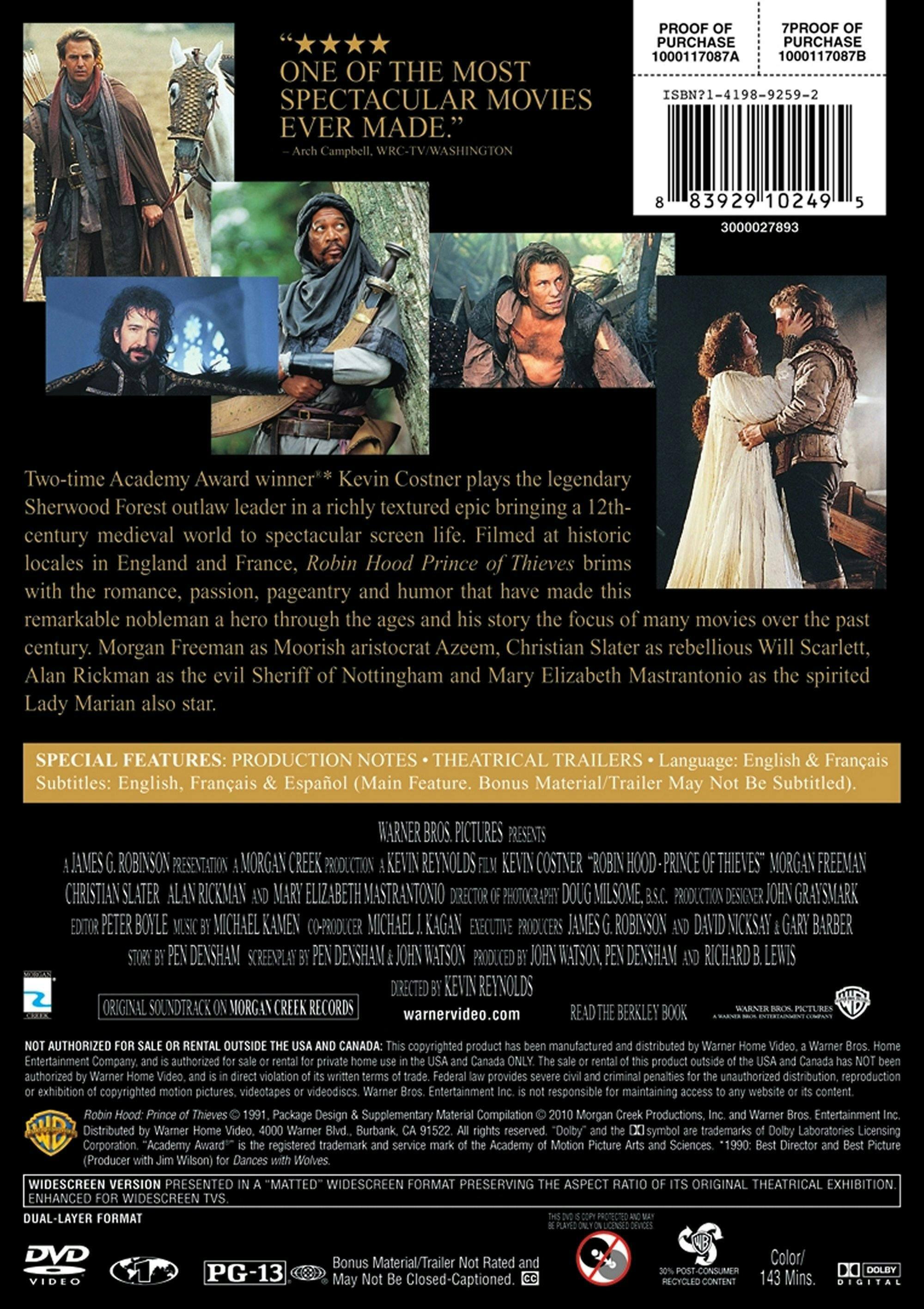 Angle. Robin Hood - Prince of Thieves [DVD].