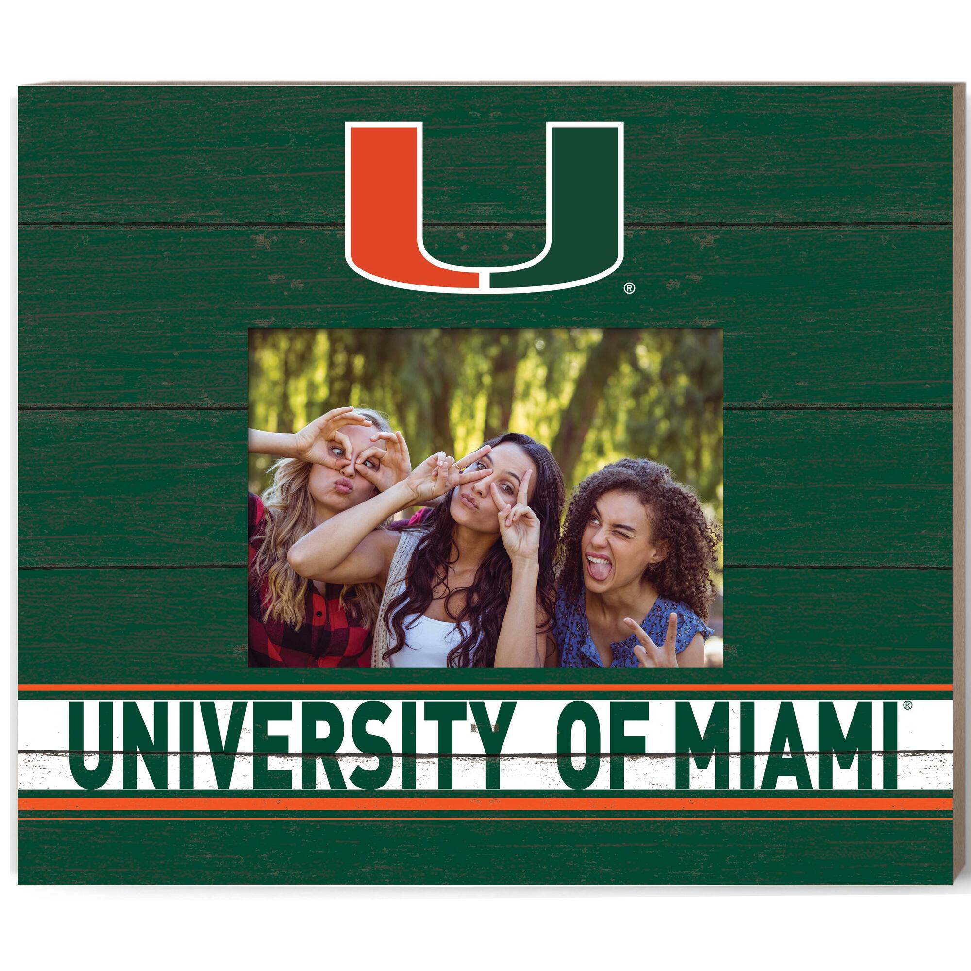 Jardine Miami Hurricanes 11'' x 13'' Team Spirit Picture Frame Green ...