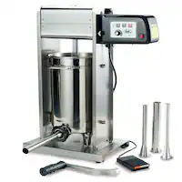 LEM Product - Big Bite 30LB Motorized Stuffer - Stainless Steel - Front_Zoom