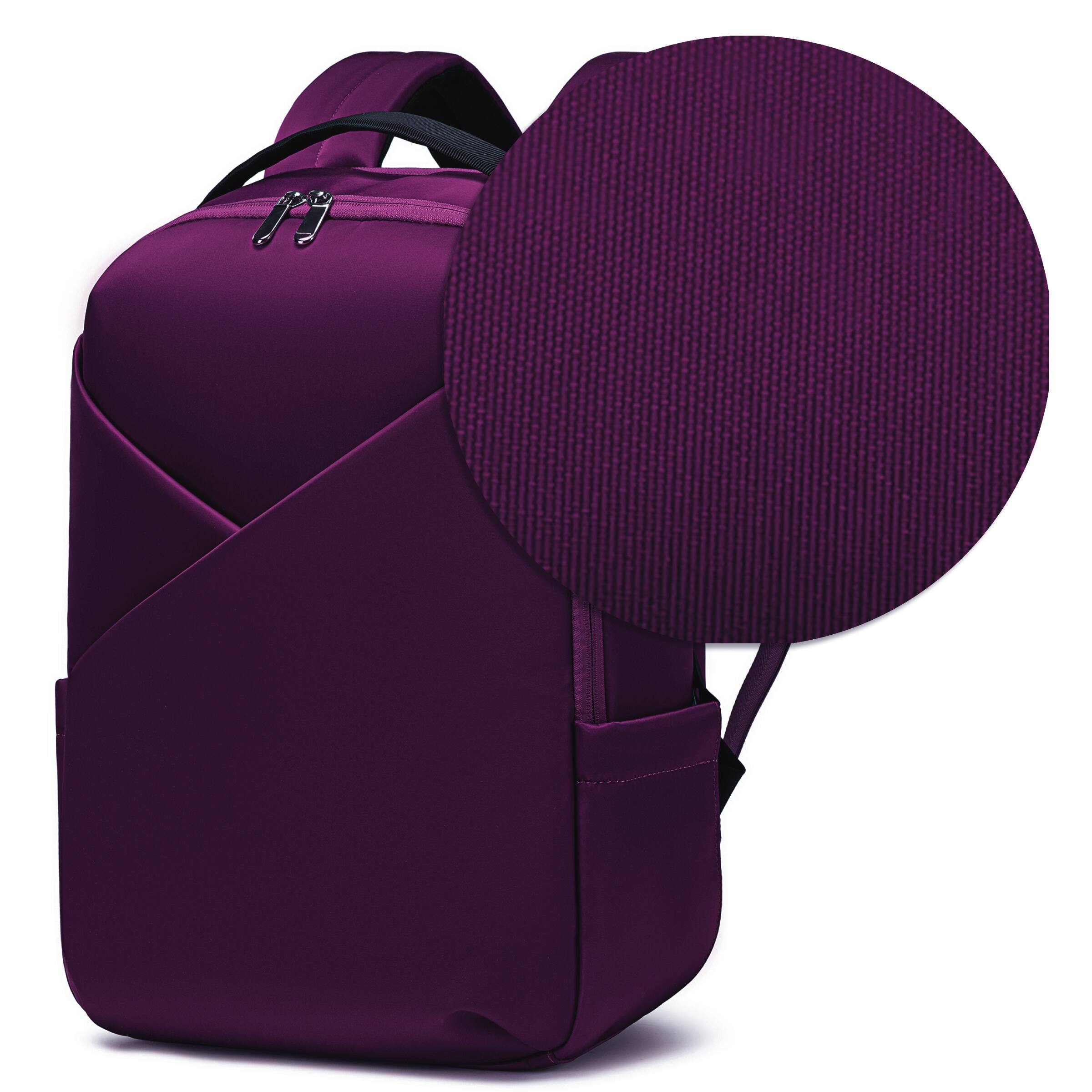 Angle. Lux & Nyx - Lux & Nyx - Origami 16" Laptop Backpack - Wine - Wine.