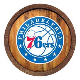 The Fan-Brand - Philadelphia 76ers 20.25'' Faux Barrel Top Sign - Multicolor