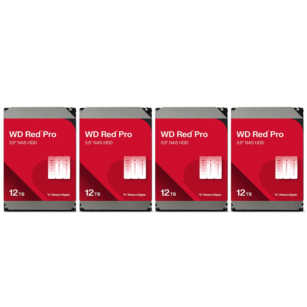 WD Red Pro 3.5" NAS HDD WD Red Pro 3.5" NAS HDD WD Red Pro 3.5" NAS HDD WD Red Pro 3.5" NAS HDD 12TB TB Western Digital.