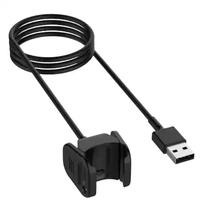 Front. Home Collection - Fitbit Charge 3 & 4 Replacement USB Charger Cable Dock – 1M/3ft Charging Cord (2pck).