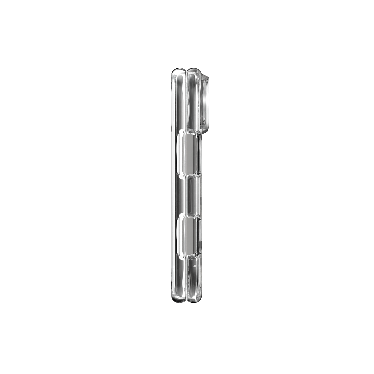 Left. Speck - Presidio Perfect Clear Case with MagSafe for Apple iPhone Duo - Clear.