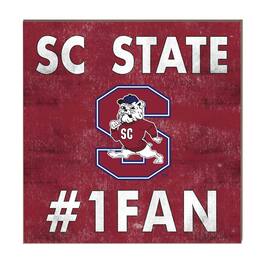 Jardine - South Carolina State Bulldogs 10" x 10" #1 Fan Plaque - Maroon
