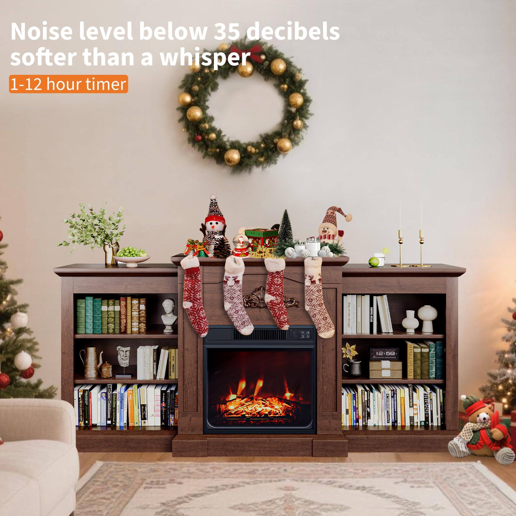 Noise level below 35 decibels  
softer than a whisper  

1-12 hour timer