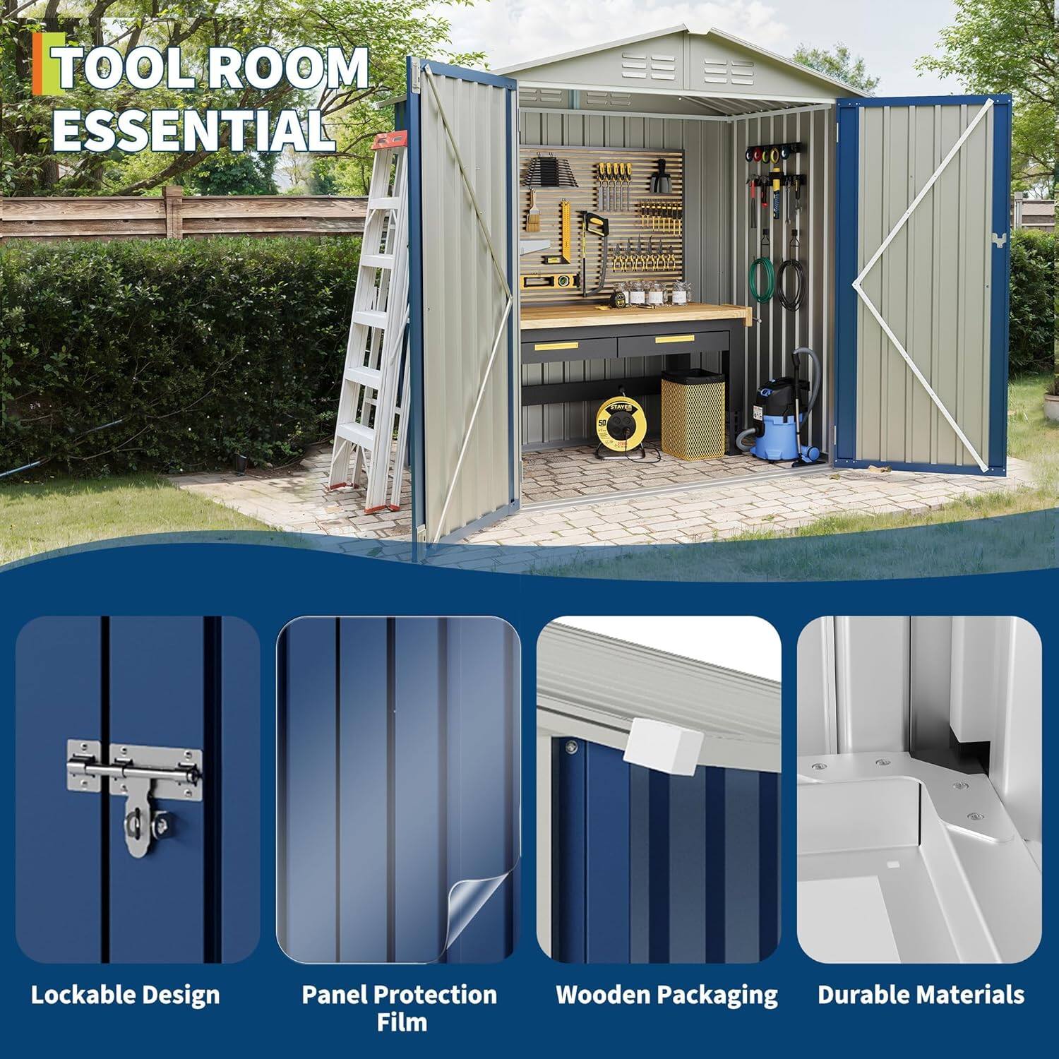 TOOL ROOM ESSENTIAL

- Lockable Design
- Panel Protection Film
- Wooden Packaging
- Durable Materials