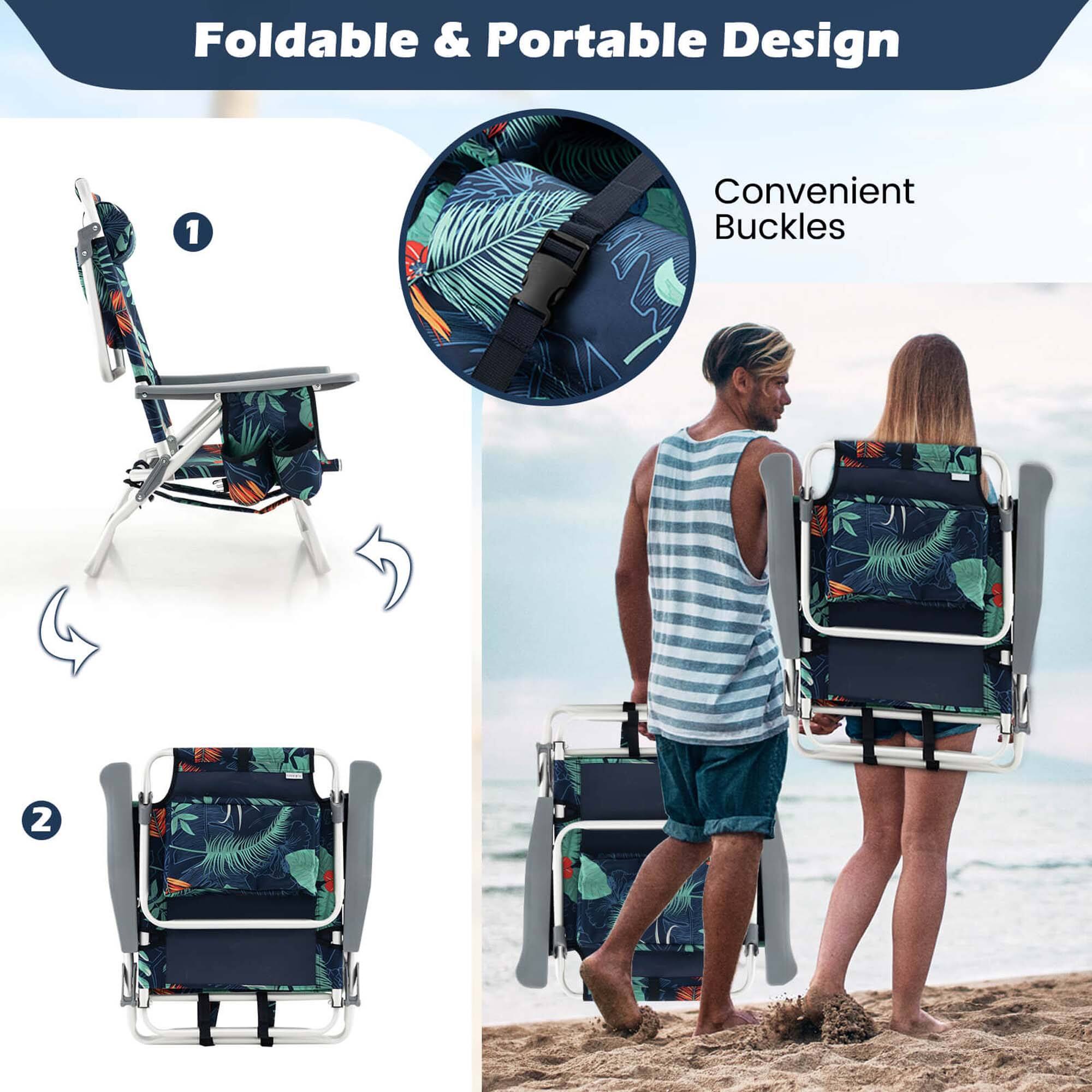 Foldable & Portable Design 1. Convenient Buckles 2.