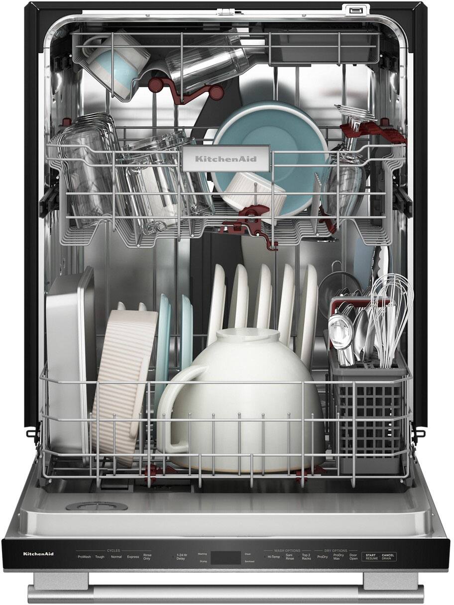 KitchenAid

CYCLES
- ProWash
- Tough
- Normal
- Express
- 1.2kW Delay
- Soak
- Express Only

WASH OPTIONS
- Hi-Temp
- Rinse
- Rocks
- ProDry
- Max

DRY OPTIONS
- ProDry
- Max
- Door Open

START CANCEL
- START
- CANCEL
- RESUME
- PAUSE
- DRAIN