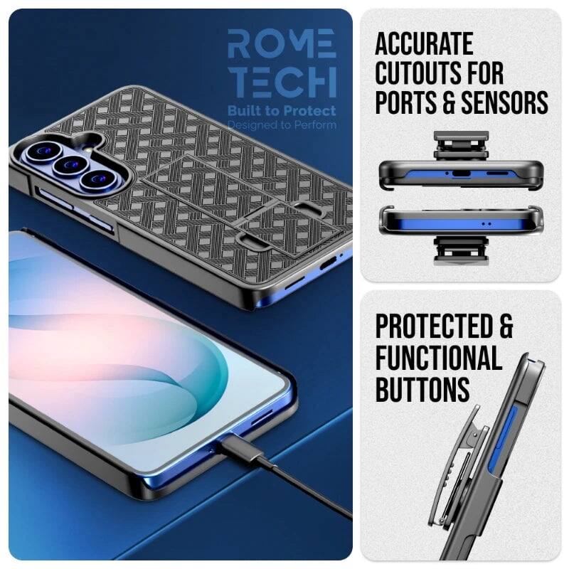 ROME TECH  
Built to Protect  
Designed to Perform  

ACCURATE CUTOUTS FOR PORTS & SENSORS  

PROTECTED & FUNCTIONAL BUTTONS