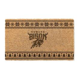 Jardine - Howard Bison 18" x 30" Holiday Coir Doormat - Brown