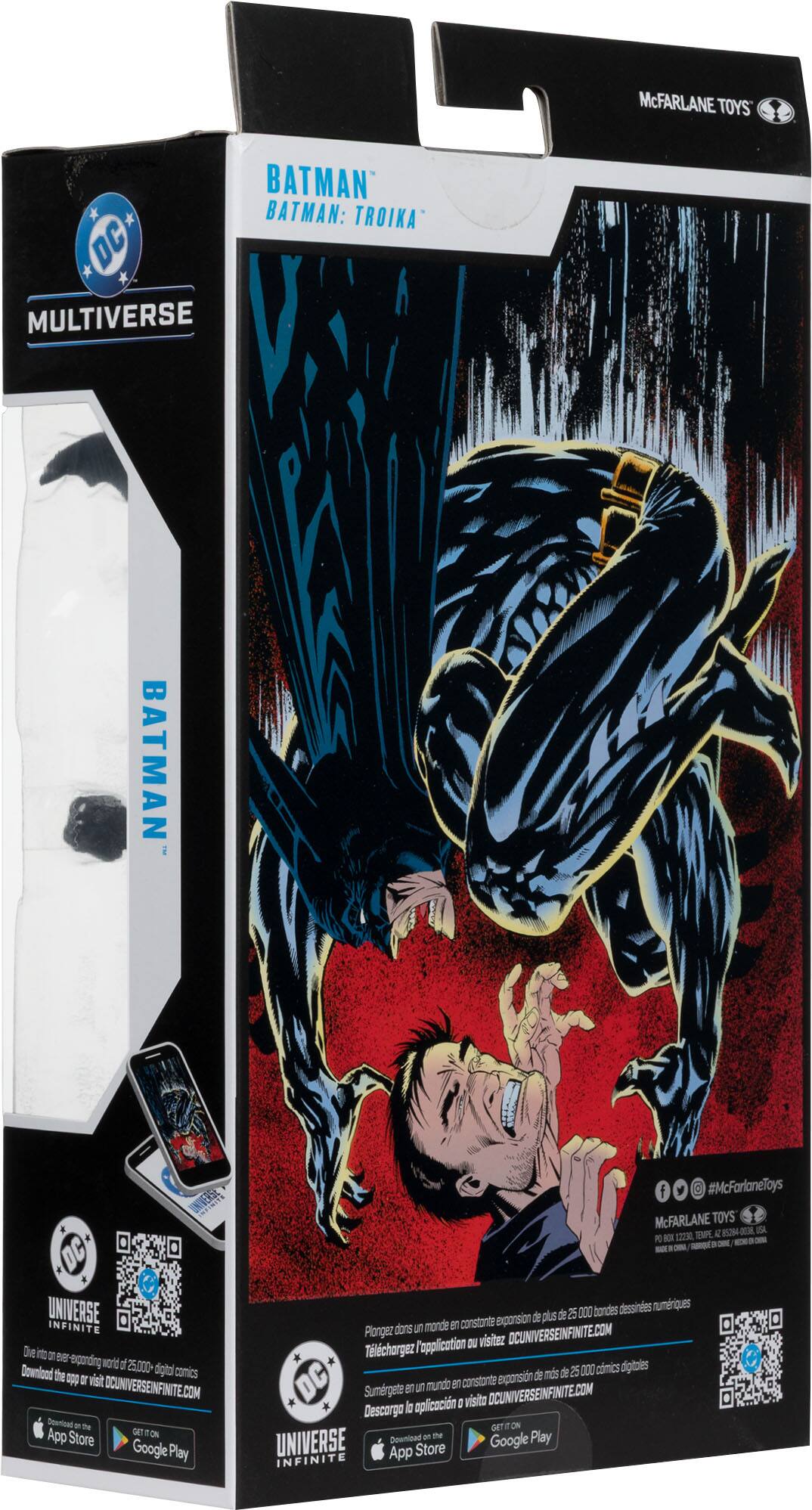 McFARLANE TOYS BATMAN BATMAN: TROIKA DC MULTIVERSE BATMAN STINITS DC UNIVERSE INFINITE De i oI BE epanding wotd of 25,000+ digital Downlood the comics  I visit OCUNIVERSEINFINITE.COM Deanined  the App GET ON Store Google Play f #McFarlaneToys McFARLANE TOYS A 028 IA  B 12730 TEMPE a 000 bondes dessines numriques de plus de 25 monde a constante exponsion Plongez dons a l'opplication oU visitaz OCUNIVERSEINFINITE.COM Tlchorgez mes de 25 000 cimics digtoles exponsion de an mundo en constante Sumrgete OCUNIVERSEINFINITE.COM la aplicacin S visito Descorga se ON Downlead on the Play UNIVERSE Store Google INFINITE App
