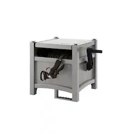 Suncast - 100 ft. Gray Free Standing Hideaway Hose Reel