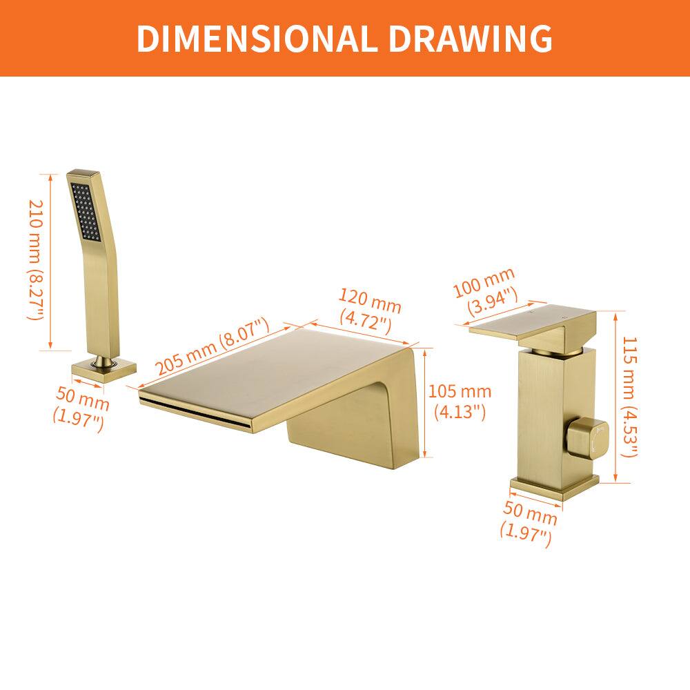 DIMENSIONAL DRAWING

- 210 mm (8.27")
- 205 mm (8.07")
- 120 mm (4.72")
- 100 mm (3.94")
- 105 mm (4.13")
- 115 mm (4.53")
- 50 mm (1.97")
