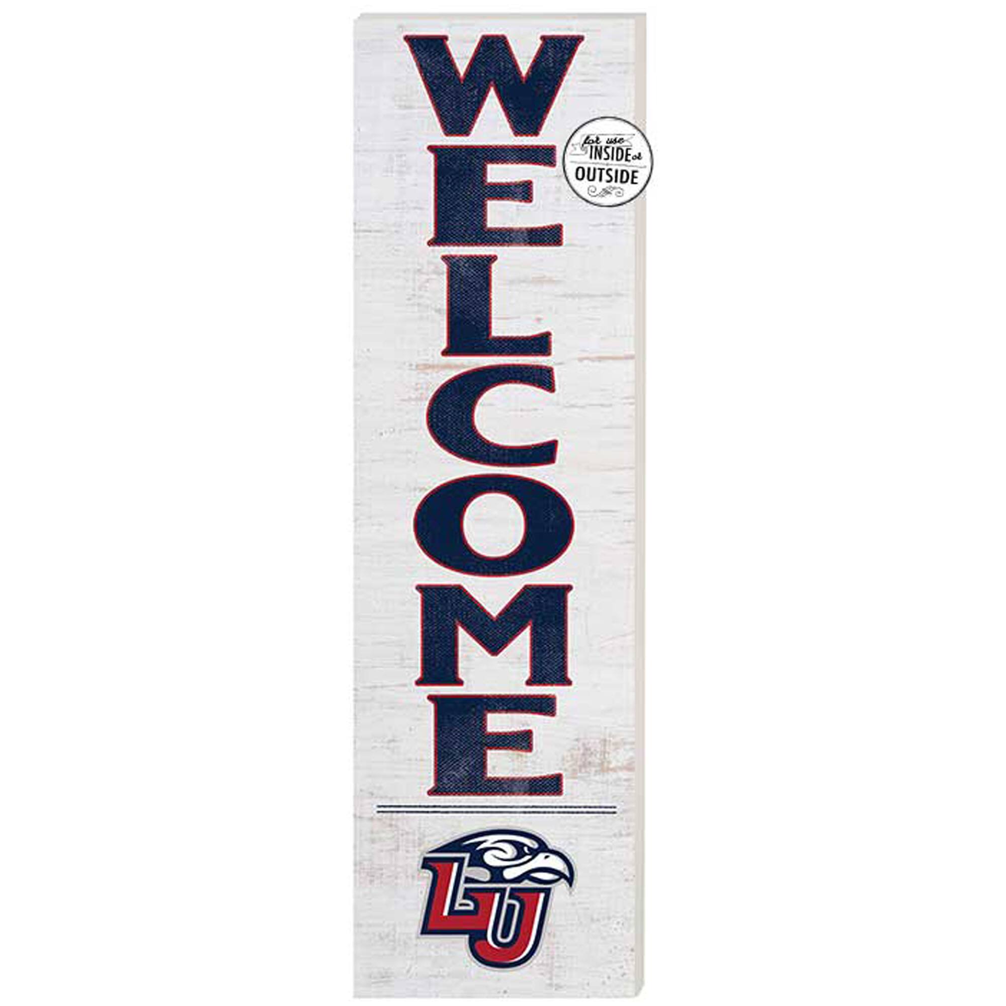 White Liberty Flames 10'' x 35'' Indoor/Outdoor Welcome Sign