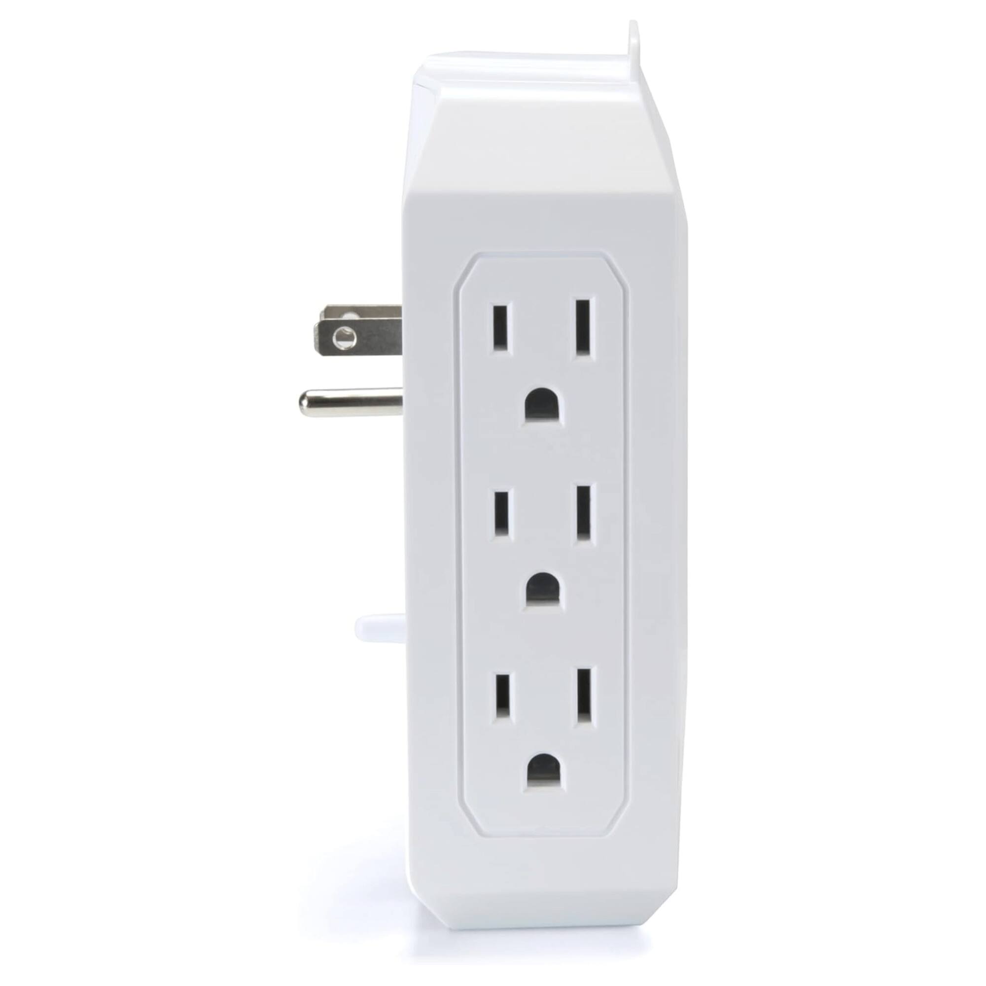 Alt View 3. Emerson - 6-Outlet + USB Wall Charger with Surge Protection and LED Lighting.