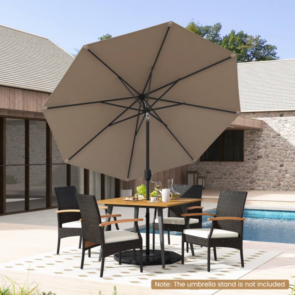 Note: The umbrella stand is not included