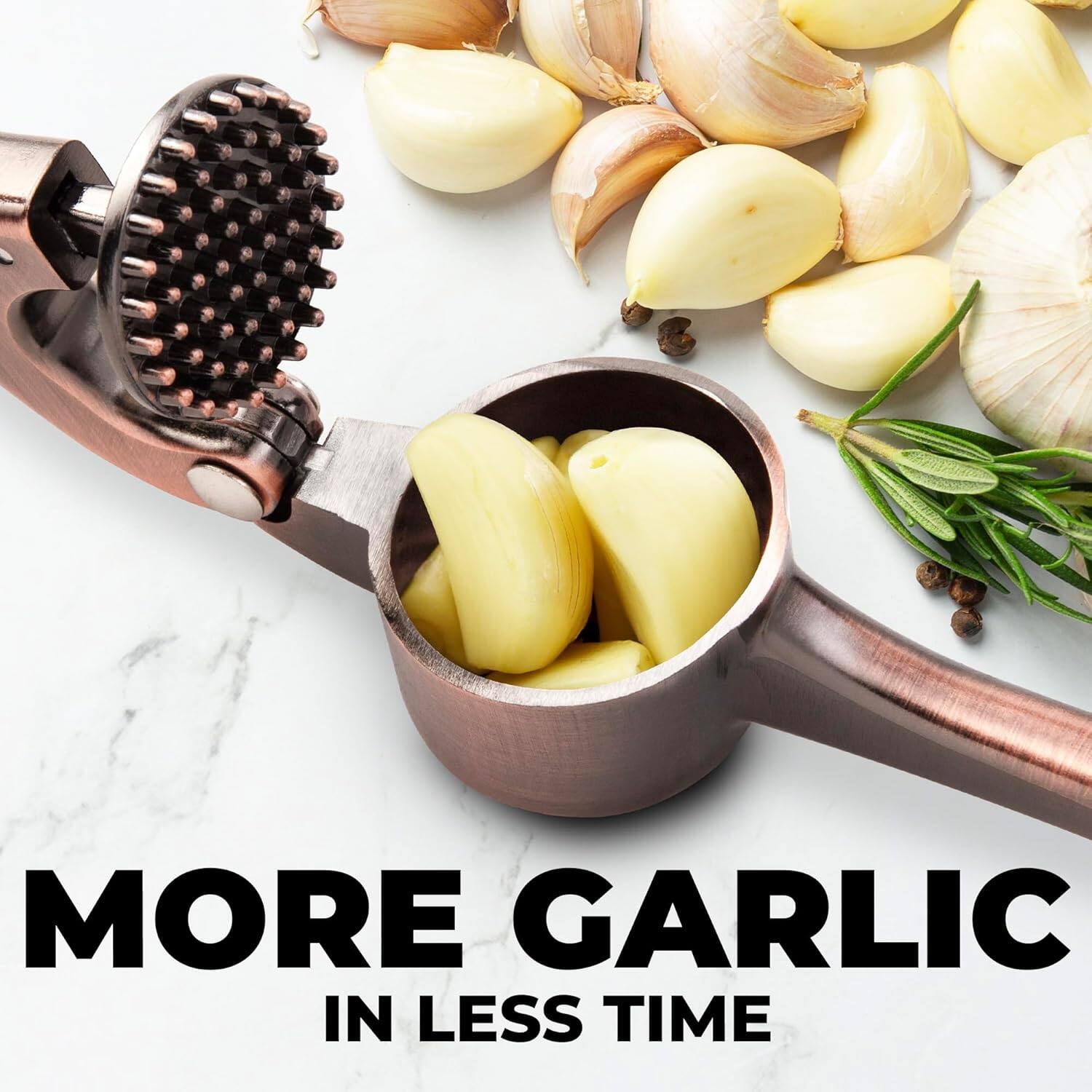 MORE GARLIC  
IN LESS TIME